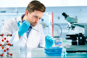 scientist working at the laboratory