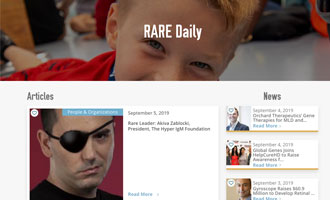 President and co-founder featured in the Global Genes Rare Daily